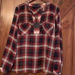 Plaid Blouse
